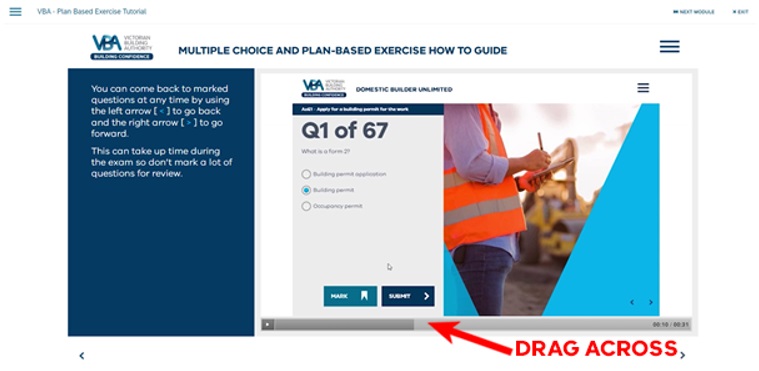 Screenshot showing the instruction visually.
