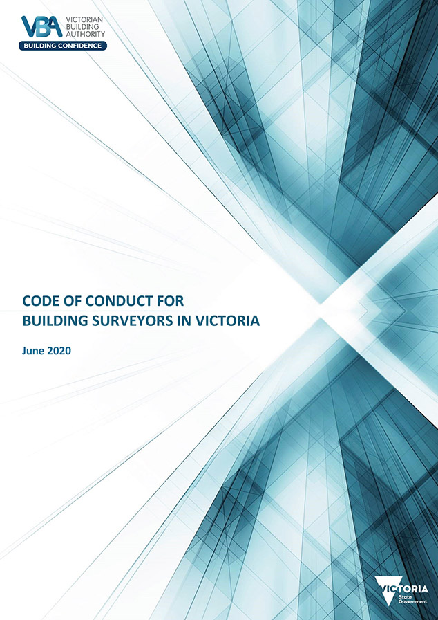 Cover page of the Code of Conduct for Building Surveyors