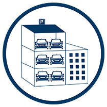 Class 7 Buildings including carparks, warehouses or storage buildings.